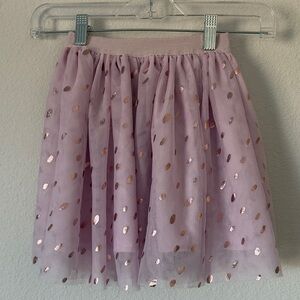 H&M Lavender Tulle Skirt with Metallic Dots